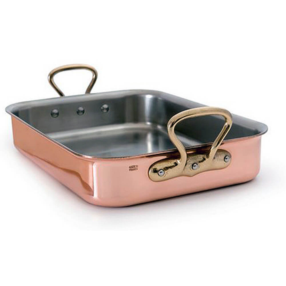 Copper, Rectangular Roasting Pan, 15.75" 034076 Mauviel