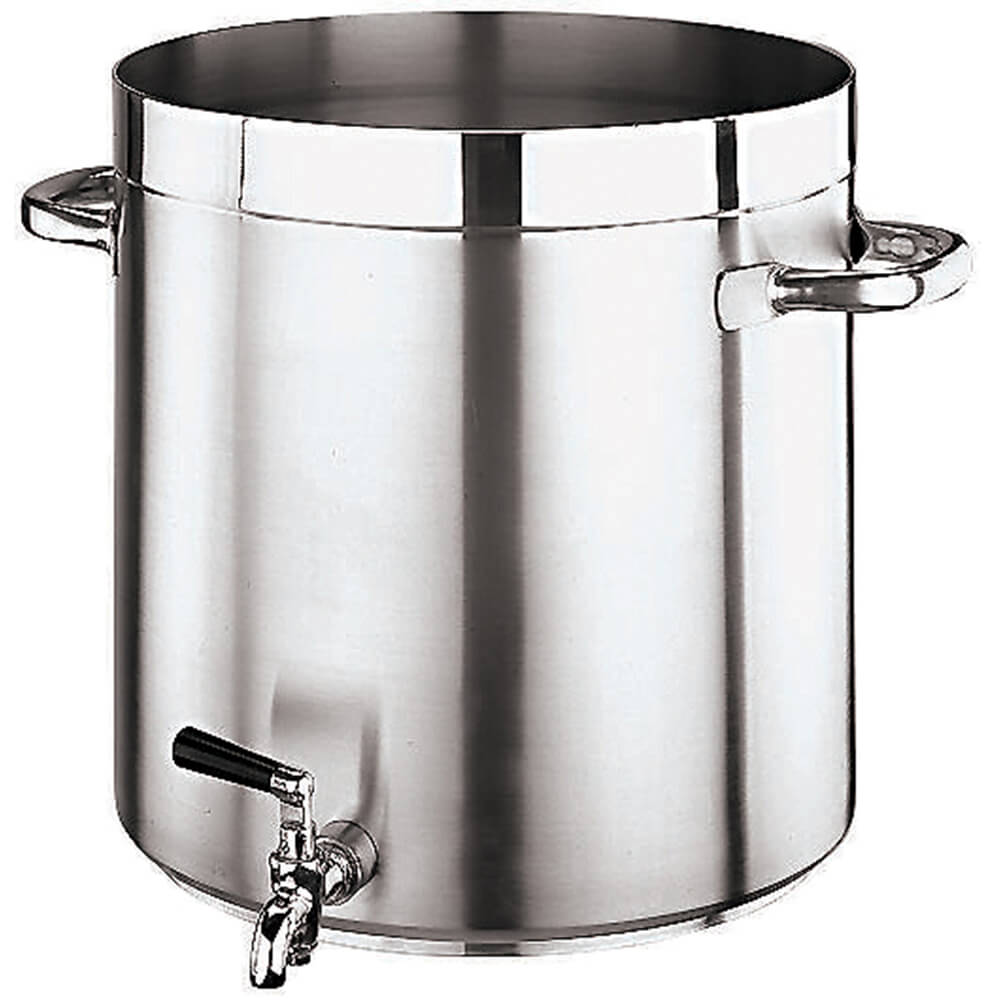 Stainless Steel Grand Gourmet #1100, Stock Pot with Faucet, 74 Qt