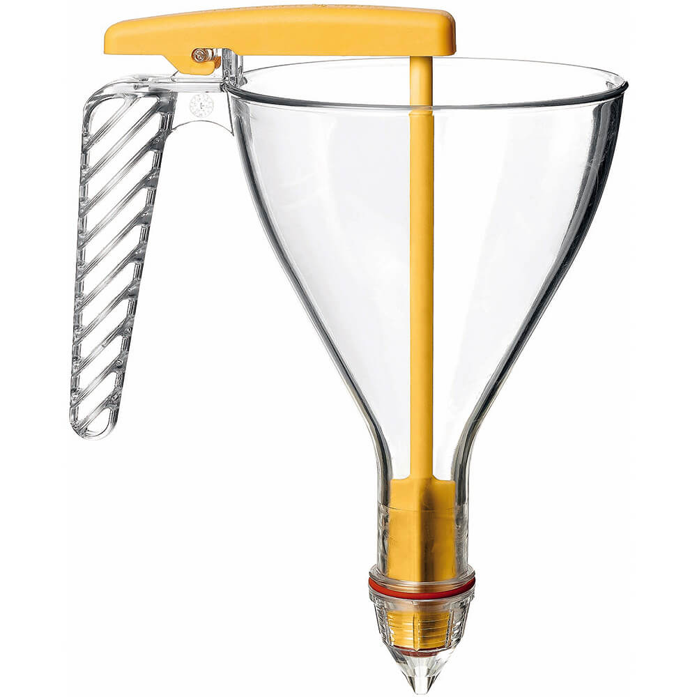 Clear, Polycarbonate Batter Dispenser, Automatic Funnel, 0.75 Qt