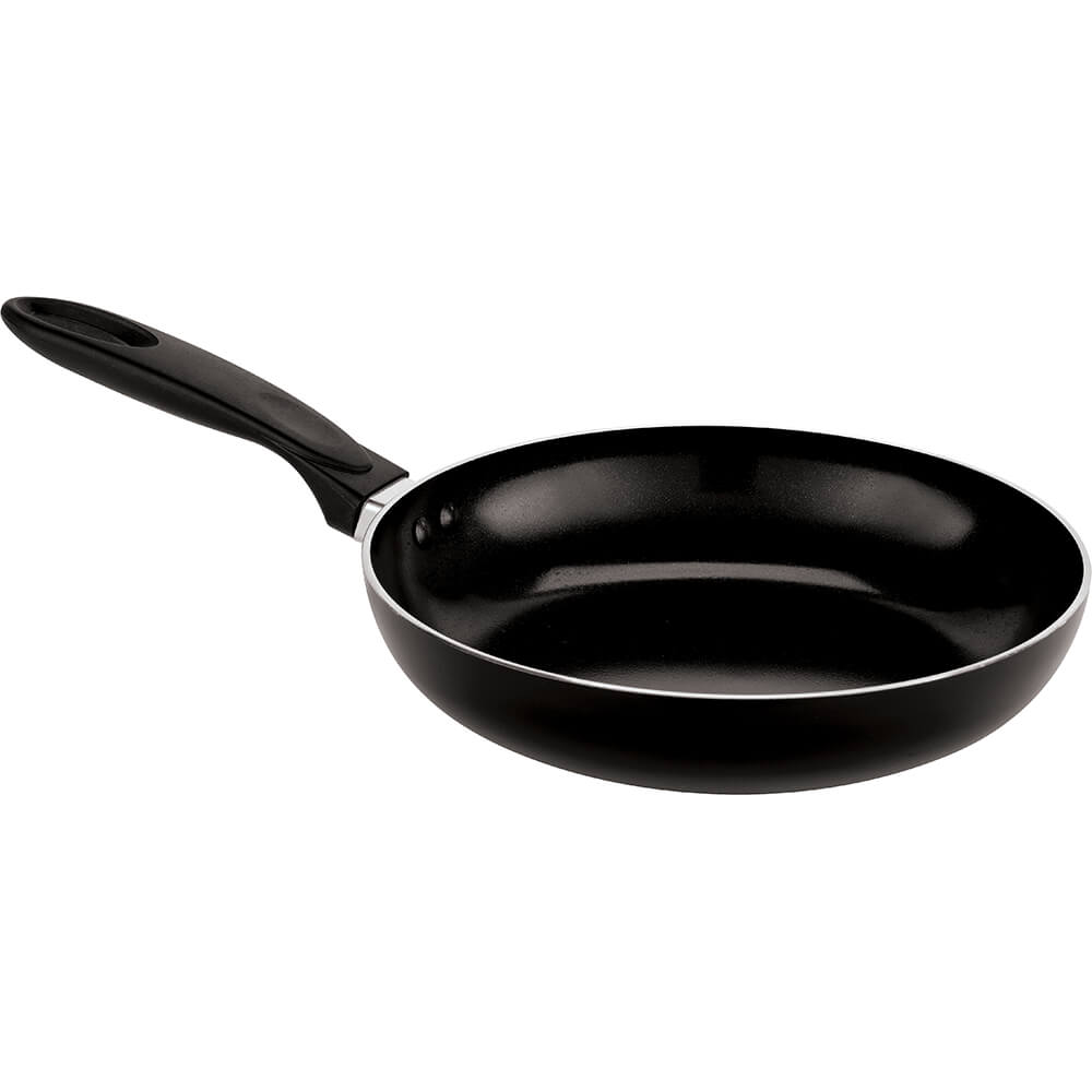 Black, Stainless Steel Ceramic Coated Frying Pan, 7.87"