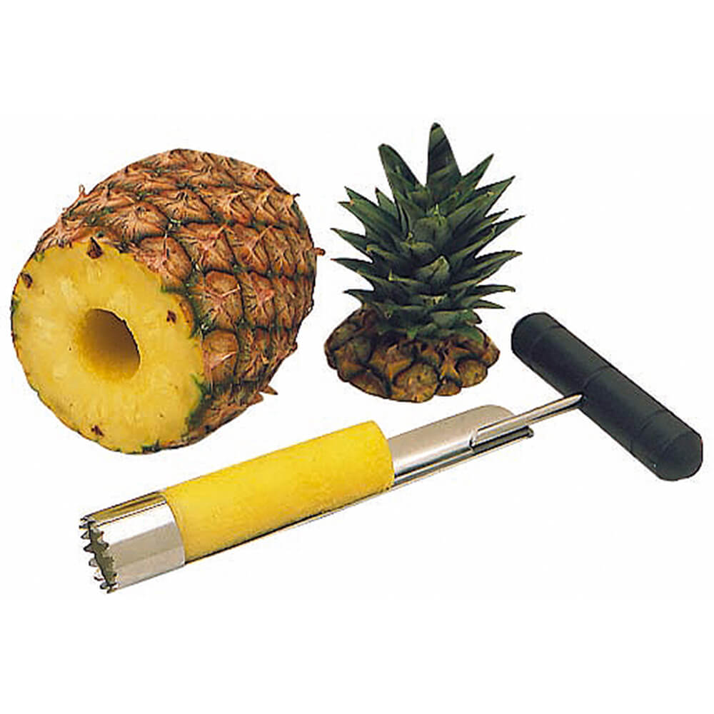 Black, Stainless Steel Pineapple Corer, Plastic Handle 120930