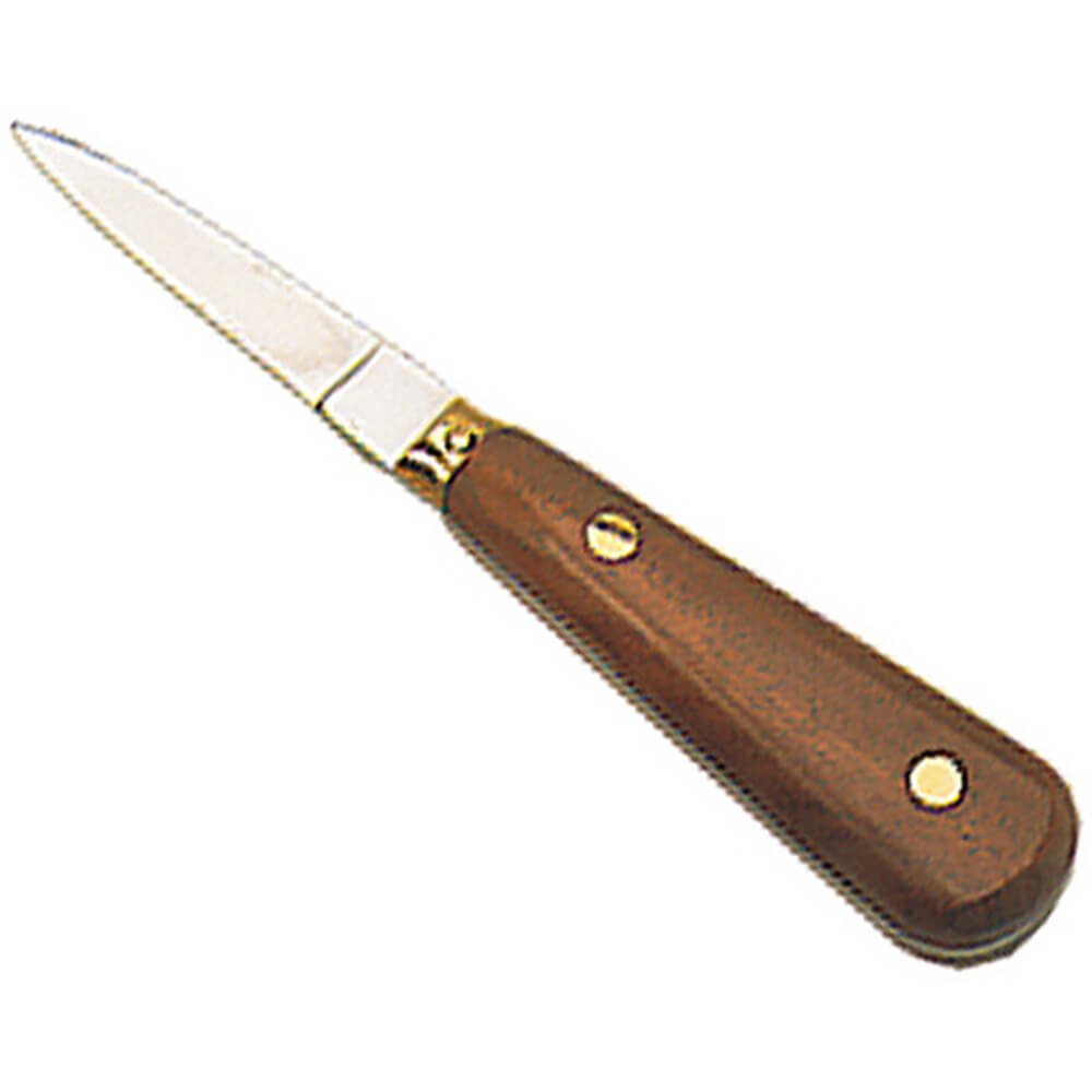 Stainless Steel Professional Oyster Knife, Wood Handle 121042