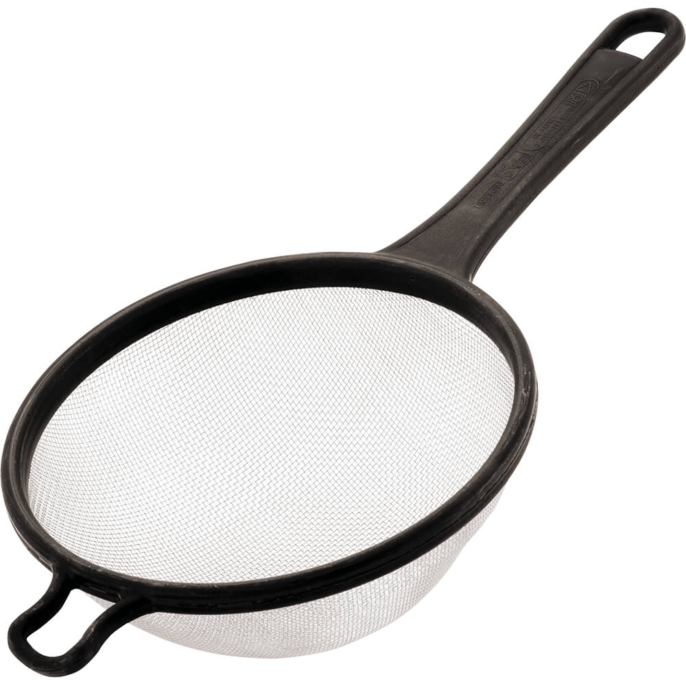 Paderno Black, Composite Material Round Pa+ Strainer, Stainless Mesh, 9