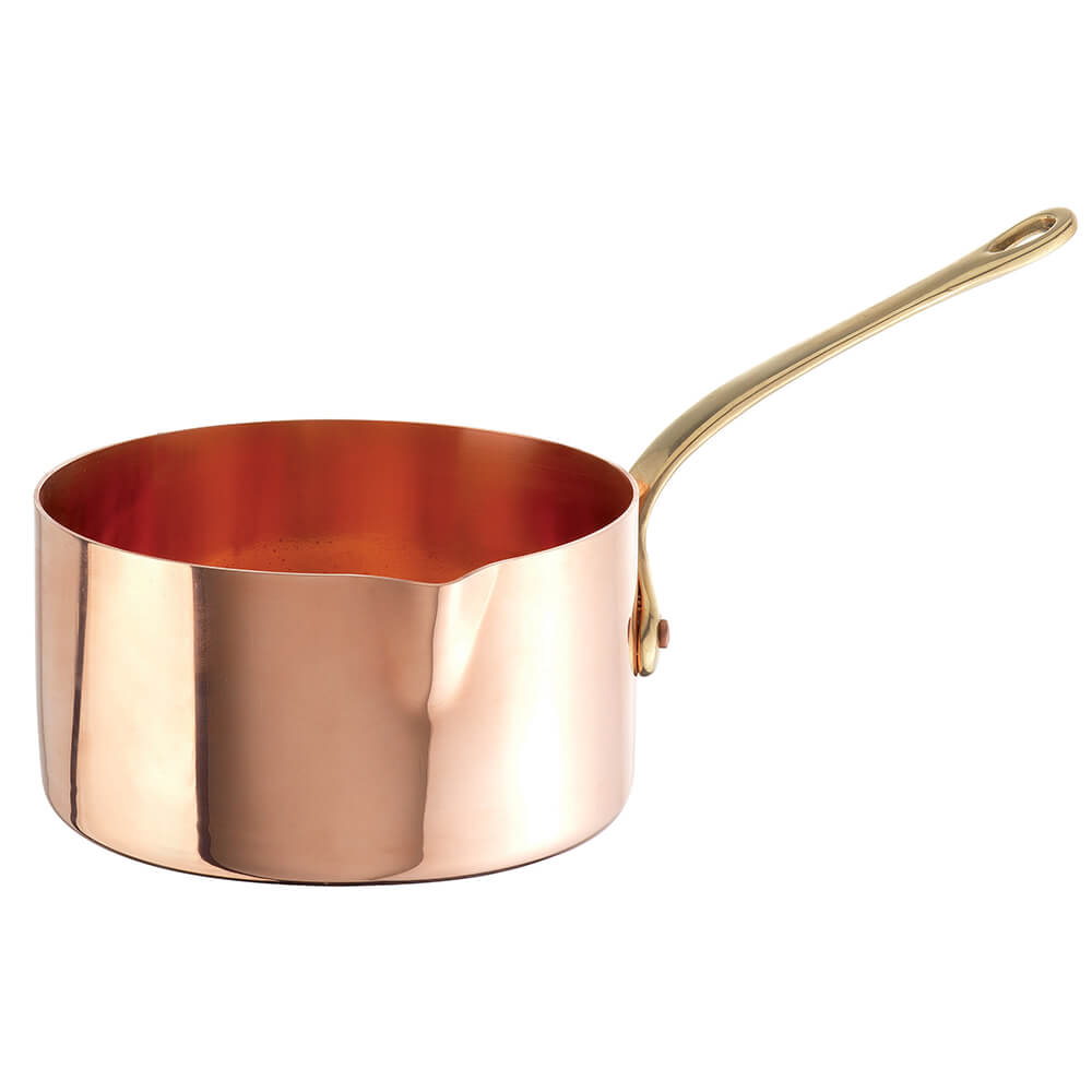 Paderno Copper Sugar Saucepan with Pour Spout, 8", 33/8 Qt, 1540620