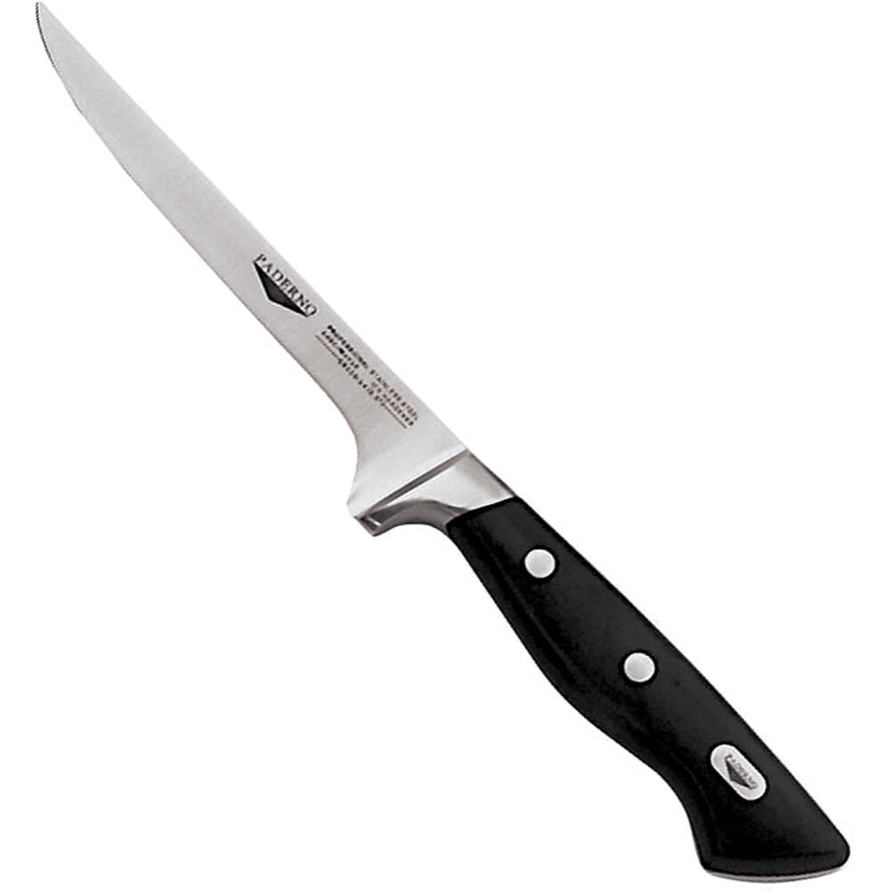 Black, Carbon Steel Boning Knife, 5.5" 1811614 Paderno