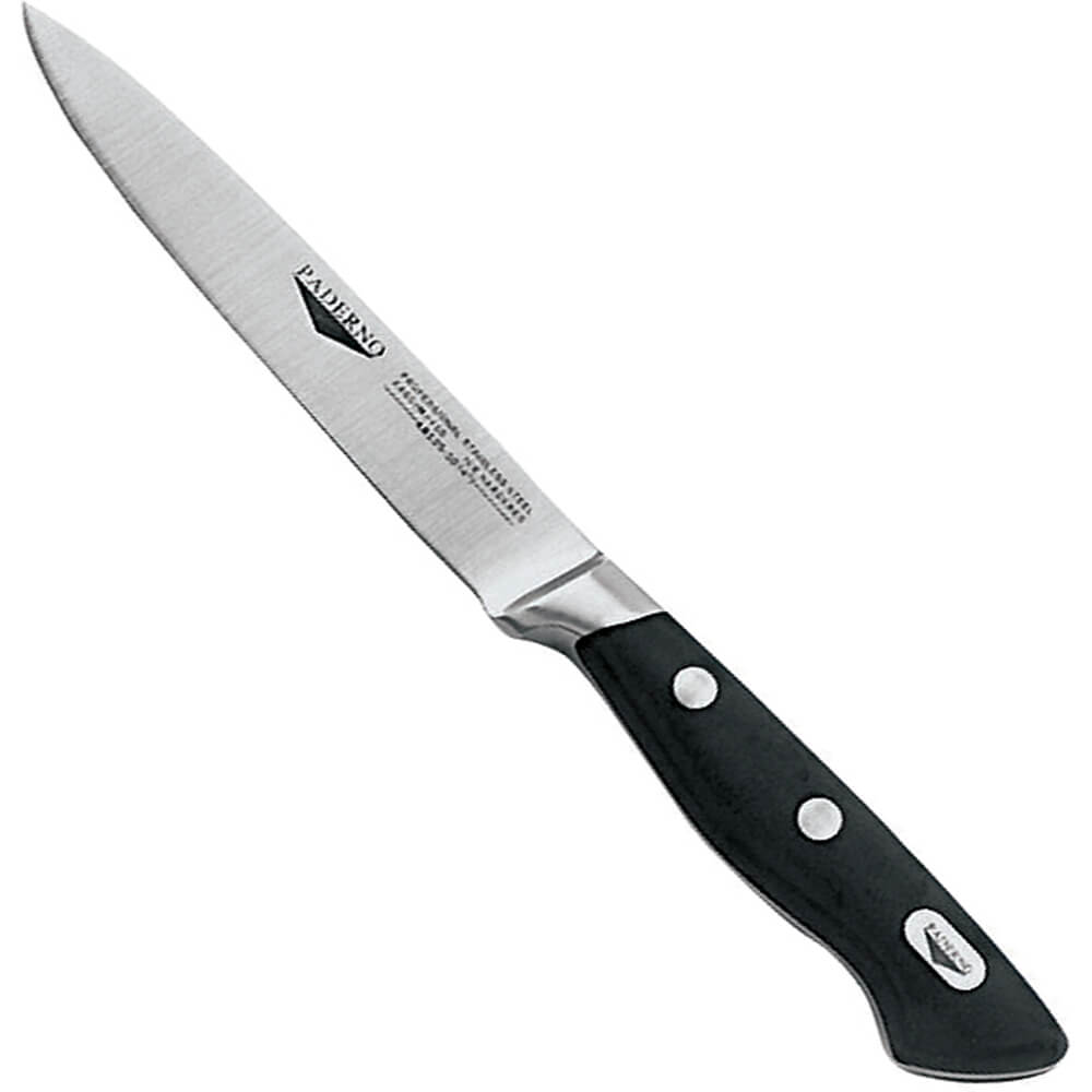 Black, Carbon Steel Paring Knife, 4" 1812510 Paderno