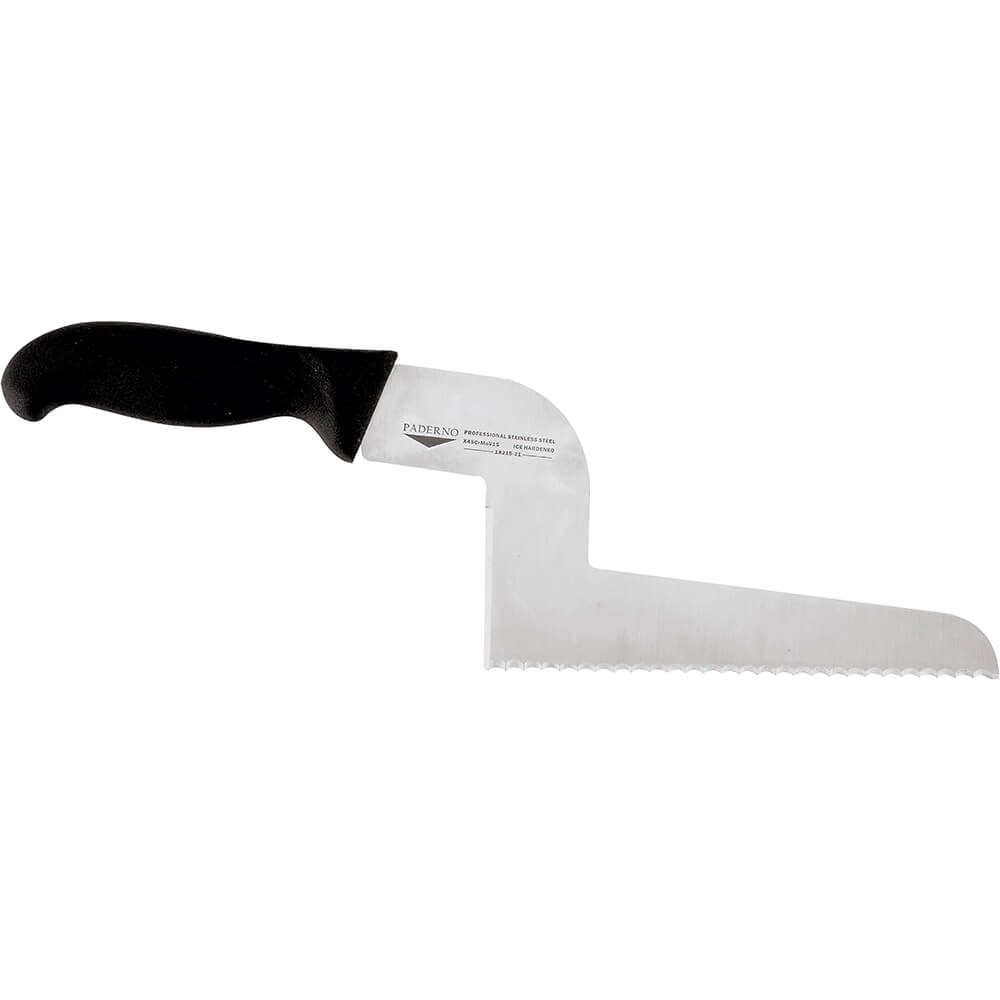 Black, Carbon Steel Offset Pie / Cake Knife, 6.63" 1821521