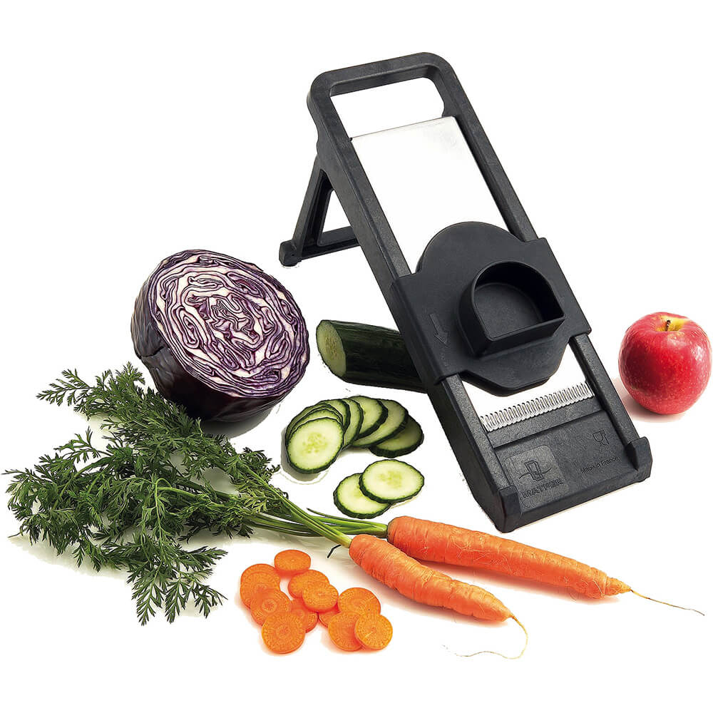 Matfer Bourgeat Black, Fiberglass Mandolin Slicer 2000 Pro With Pusher