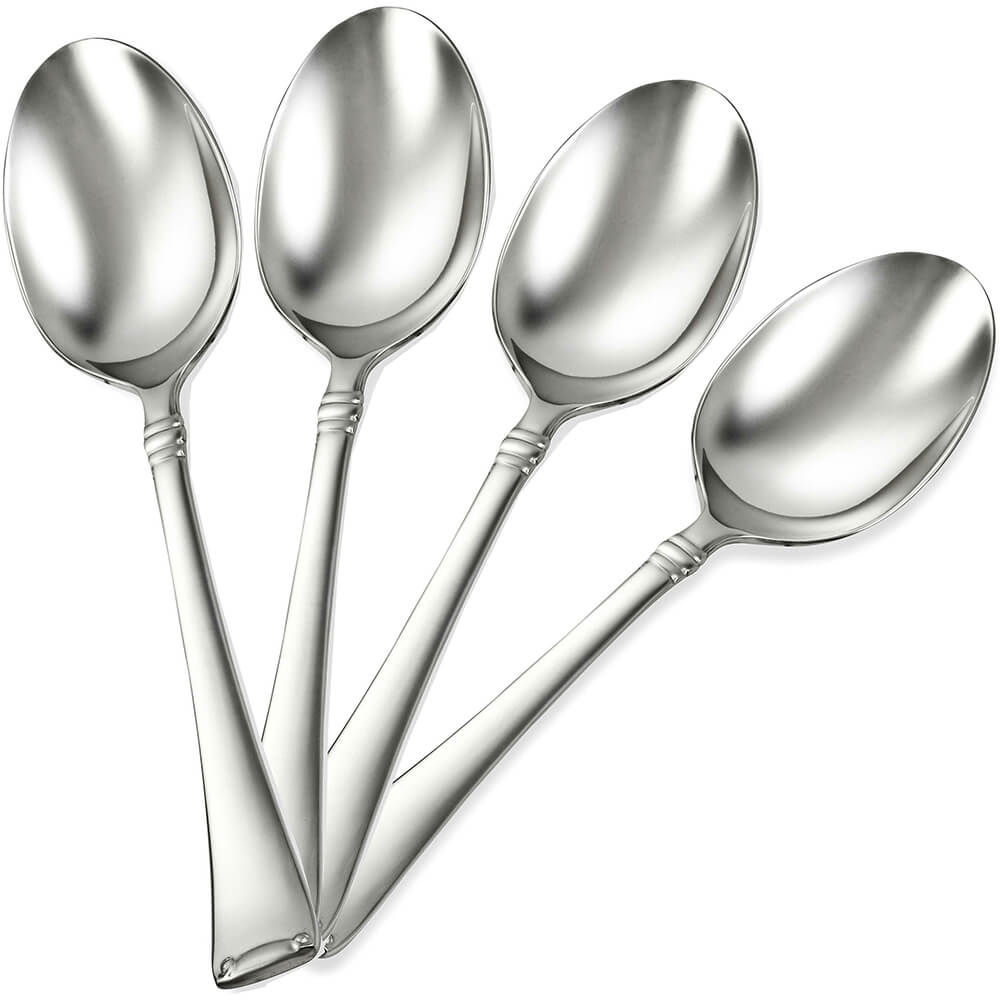 Angelico Soup Spoon Replacement Flatware, Stainless Steel Mirror Finish, 12/PK