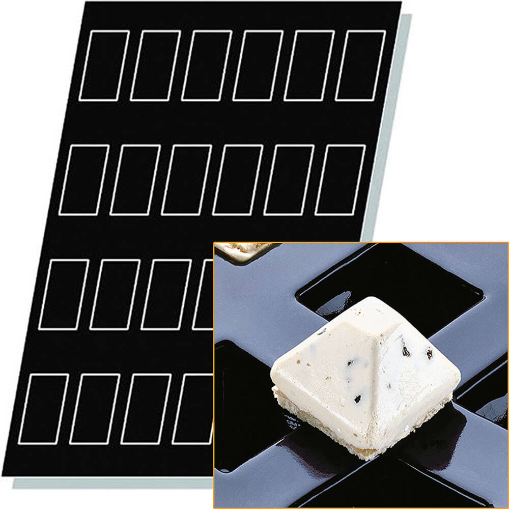 Silicone Flexipan Rectangular Baking Molds, 24 Cups 336010 Demarle