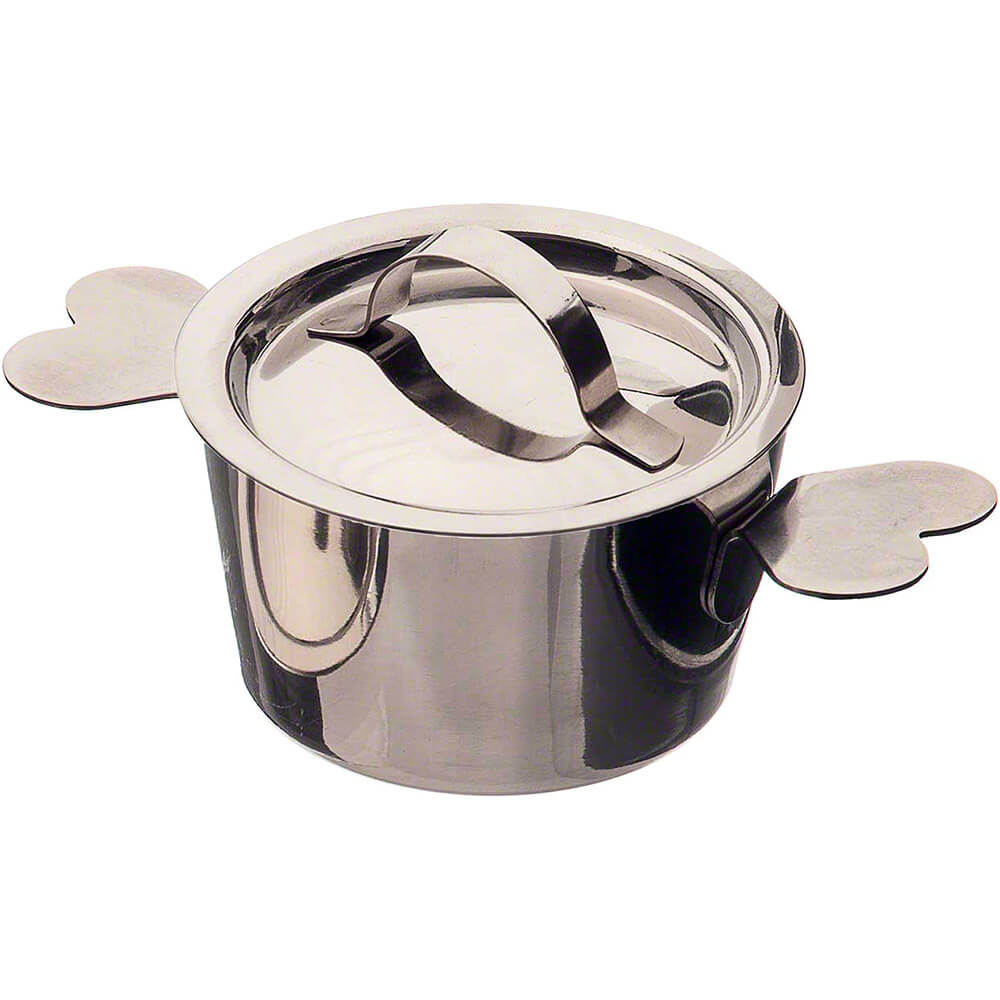 Matfer Bourgeat Stainless Steel Round Baking Pan With Lid For Charlotte Desserts, 2.75", 341421