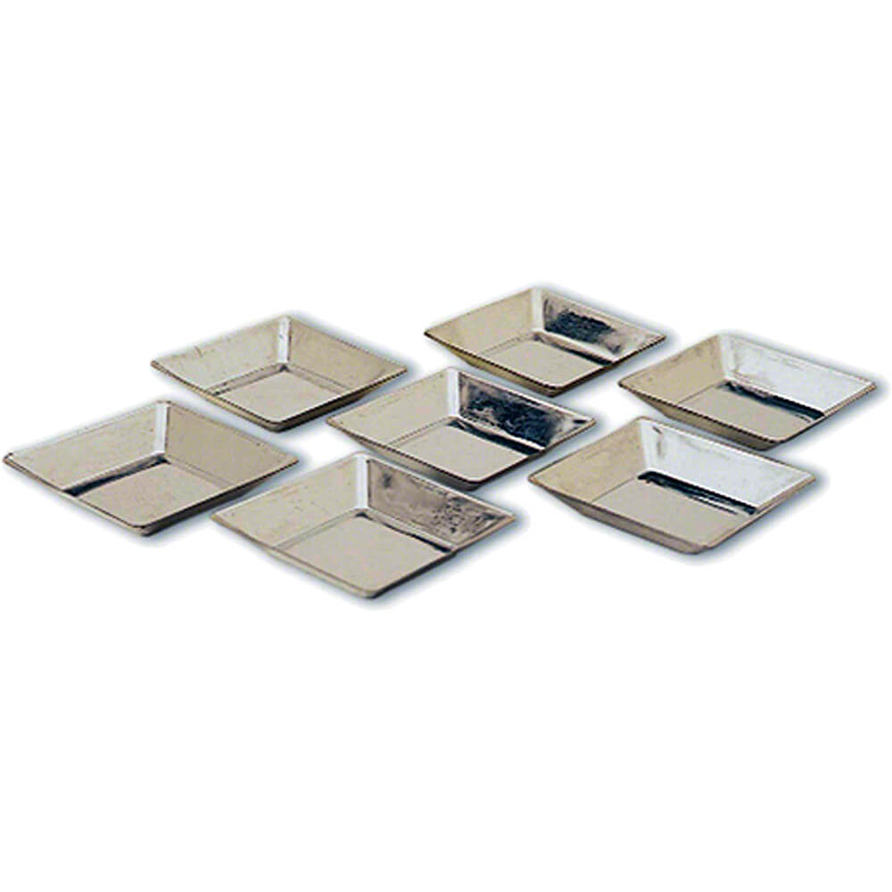 Tinplate Square Tart Pans, Slanted Sides, 2.62", 25/PK 343232