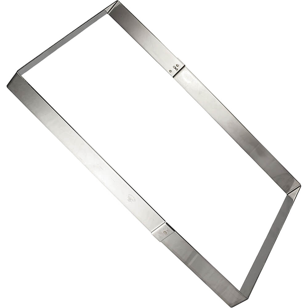 Matfer Bourgeat Stainless Steel Rectangular Cake Frame / Ring Mold, 22.