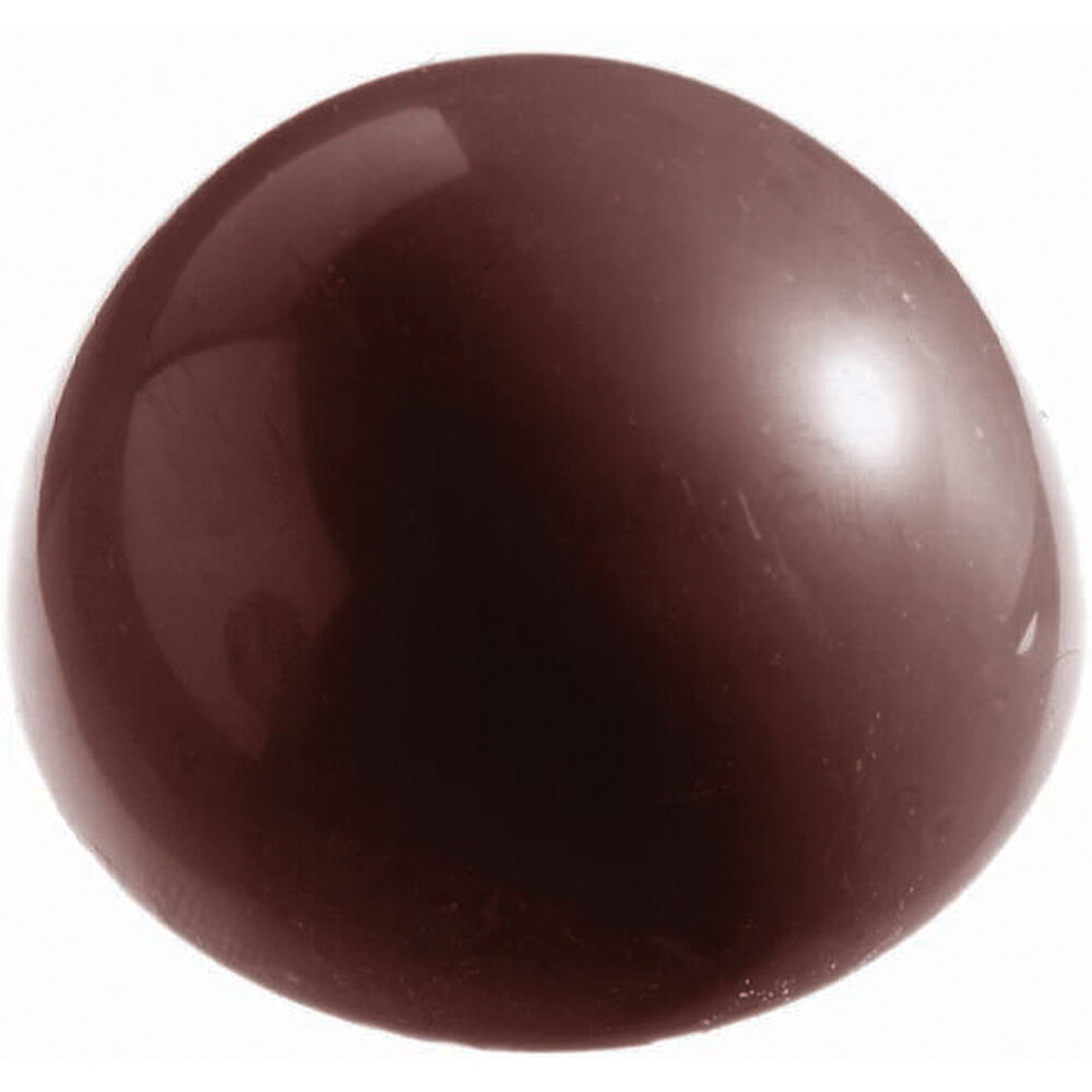 Polycarbonate Half Circle Chocolate Molds, Sheet Of 15 380148