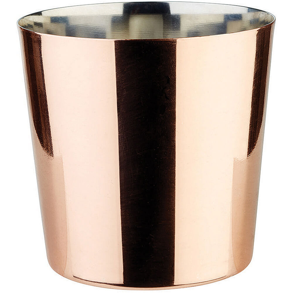 APS Copper, Stainless Steel Mini Condiment Holder / Snack Bucket, 41524C11