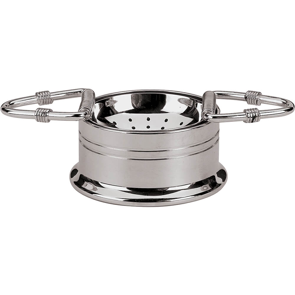 Stainless Steel Tea Strainer and Holder, 2" 4153005 Paderno