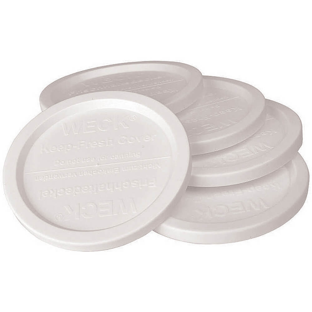 APS White, Plastic Air Tight Snapon Jar Covers for 41589 Jar Series, 2