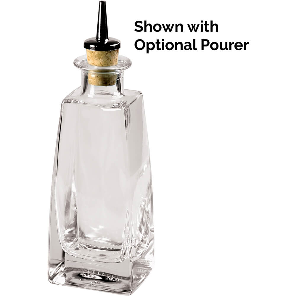 Clear, Glass Dash / Bitters Bottle Without Pourer, Tall, 6.7 Oz 41681