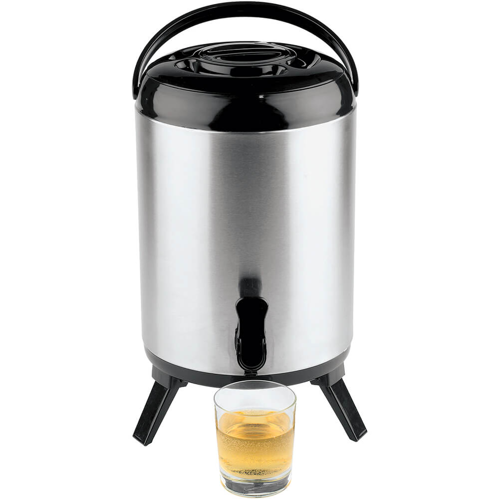 Black, Stainless Steel Insulated Beverage Dispenser, 10 Qt 4190410 APS