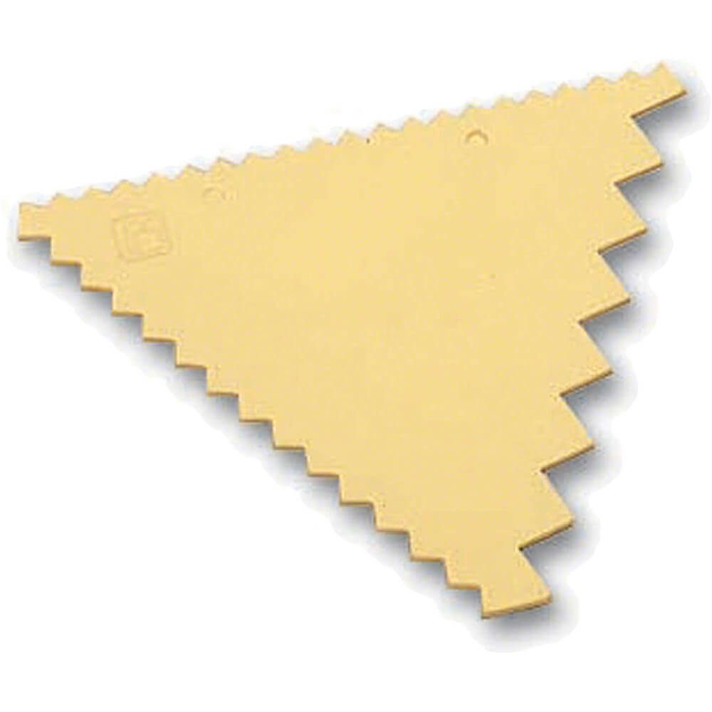 Matfer Bourgeat Plastic 3 Sided Cake Comb, 3.62", 421702