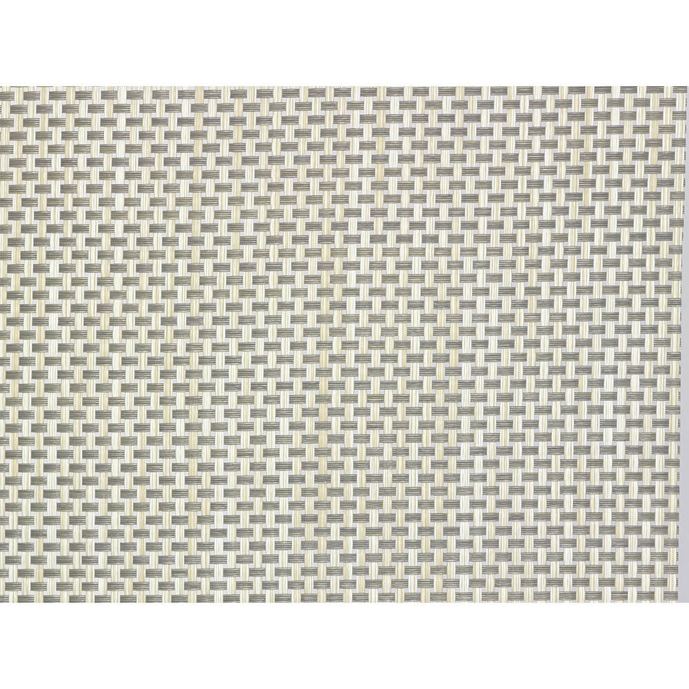 Paderno Polyester / Vinyl Gray and Beige Placemats, 16.5" X 13", 6/PK