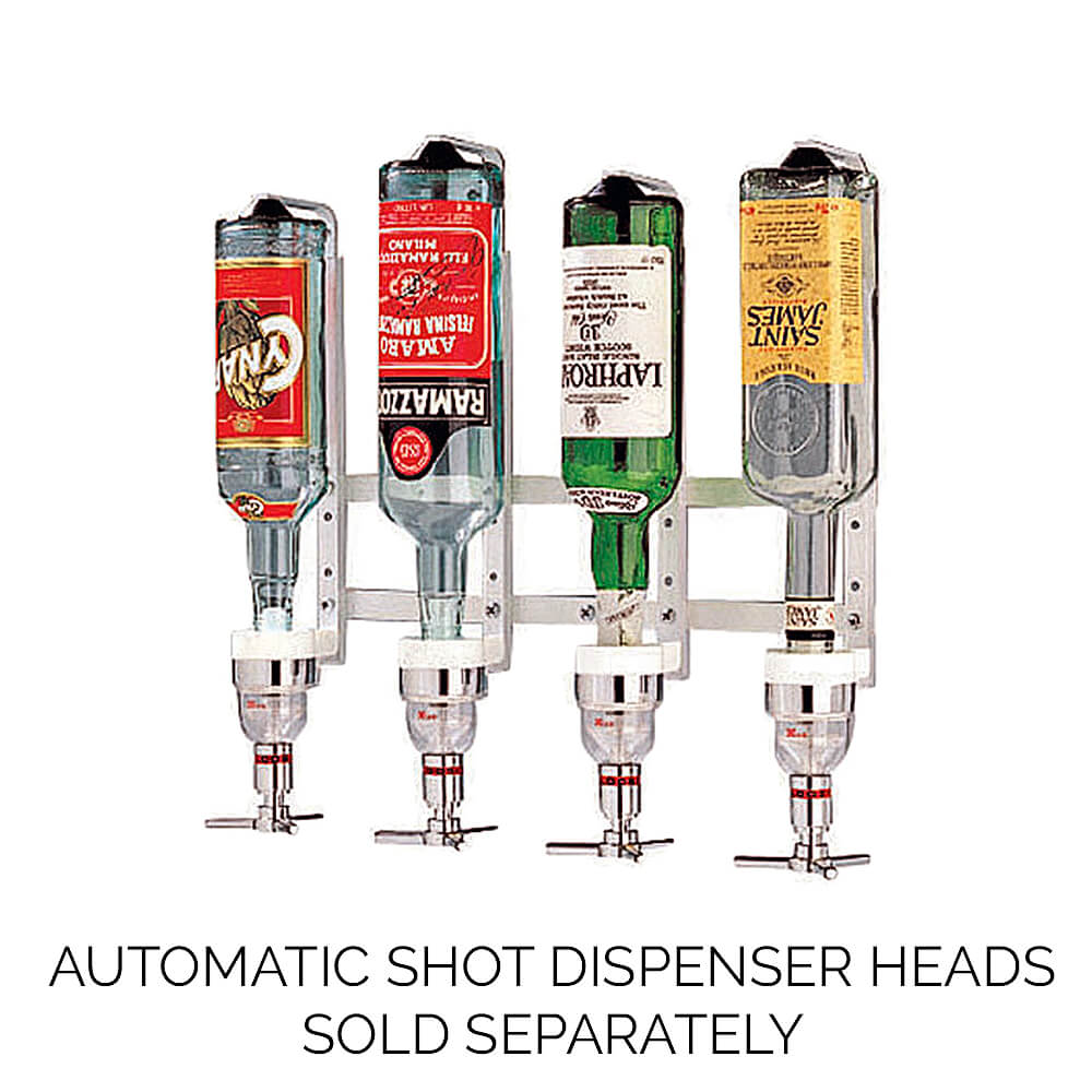 4 Bottle Aluminum Fixed Liquor Bottle Holder Dispenser for Bottle