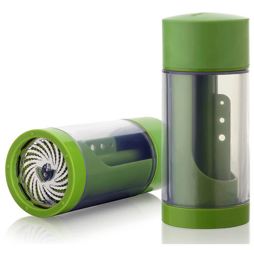 Green, Plastic Herb Grinder, Mill Style 448006 Microplane