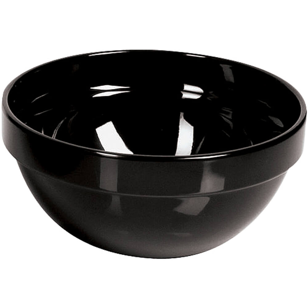 APS Balance Bowl in Black Made of Melamine with Non Slip Rubber Feet 300x195mm 
