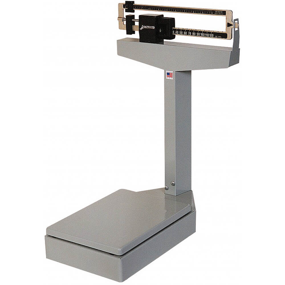 Steel Bench Scale, Mechanical Beam, 14.5" X 10.5", 350 Lb. 4520 Detecto