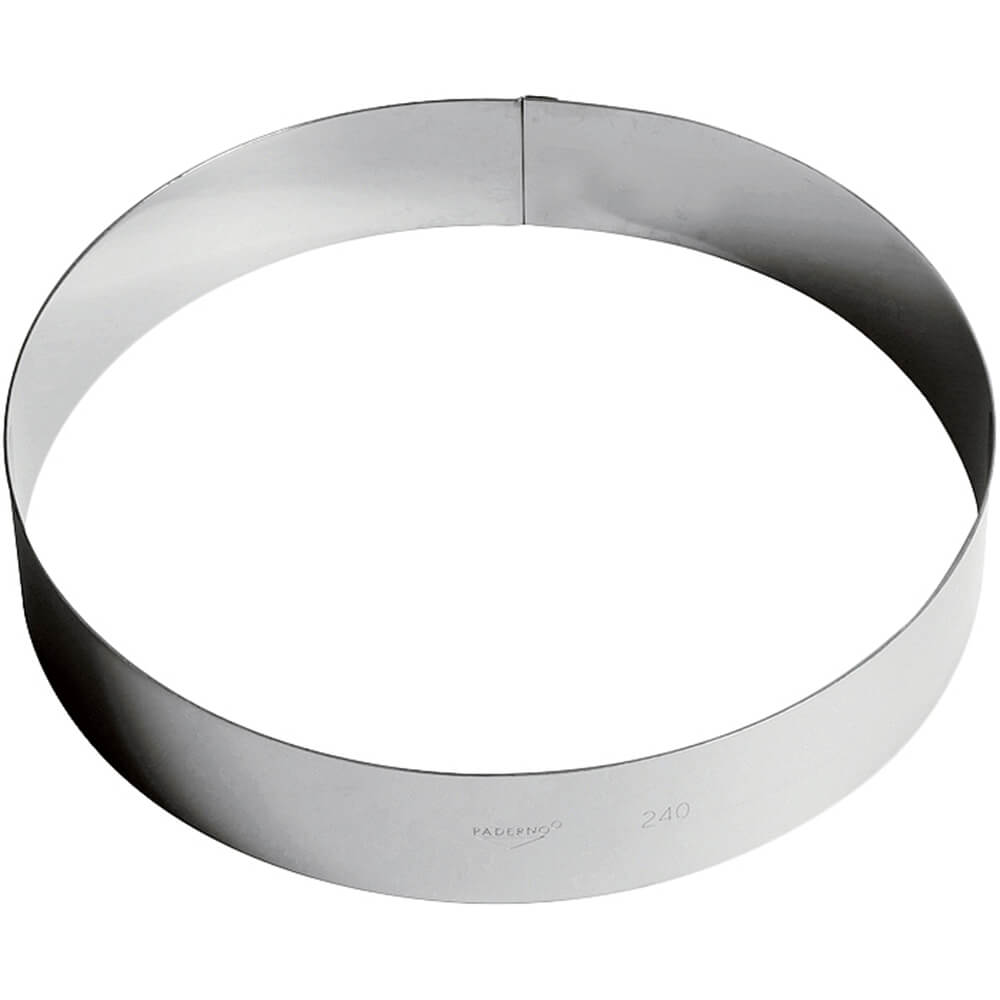 Stainless Steel Pastry / Mousse Ring, 9.5" 4753224 Paderno