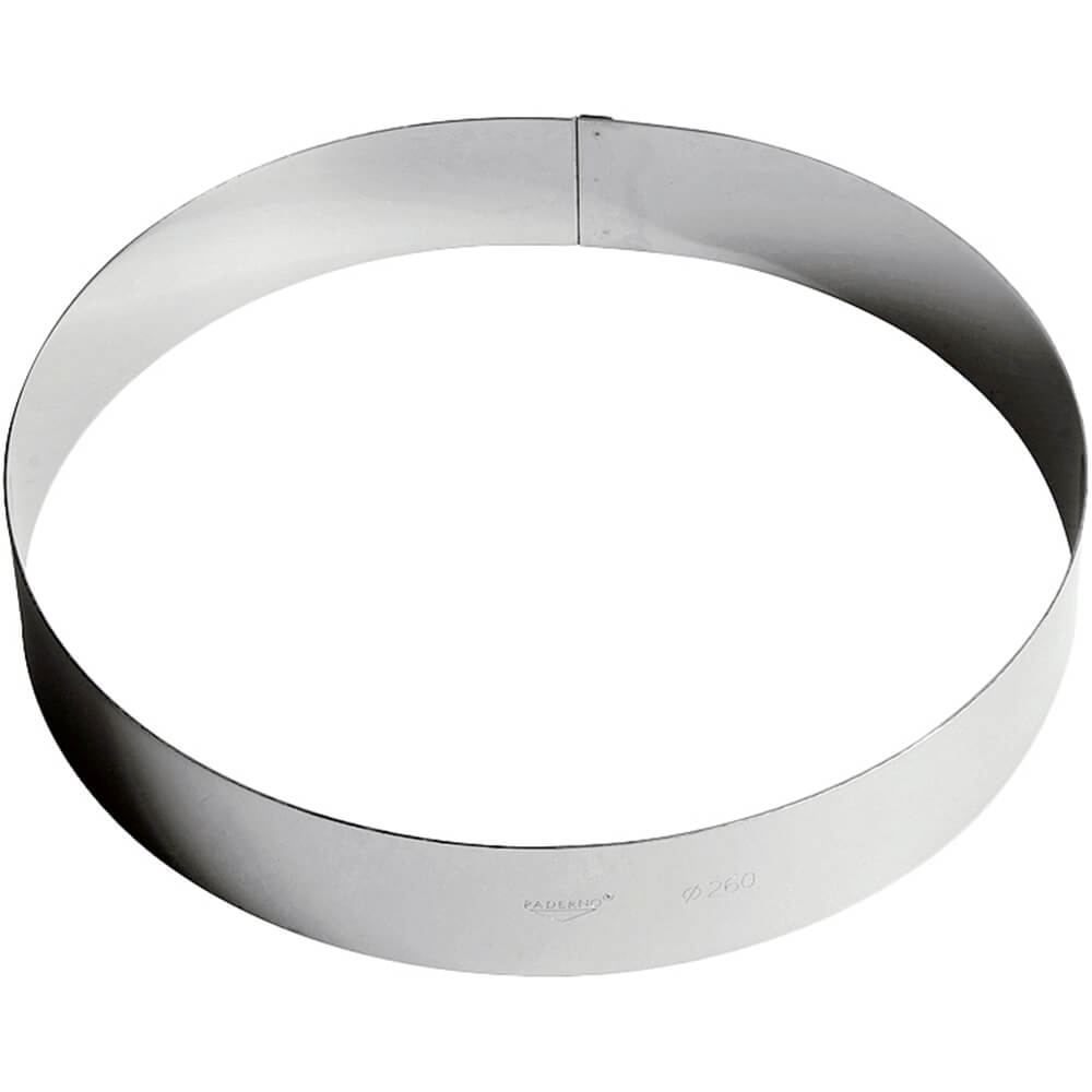 Stainless Steel Pastry / Mousse Ring, 10.25" 4753226 Paderno