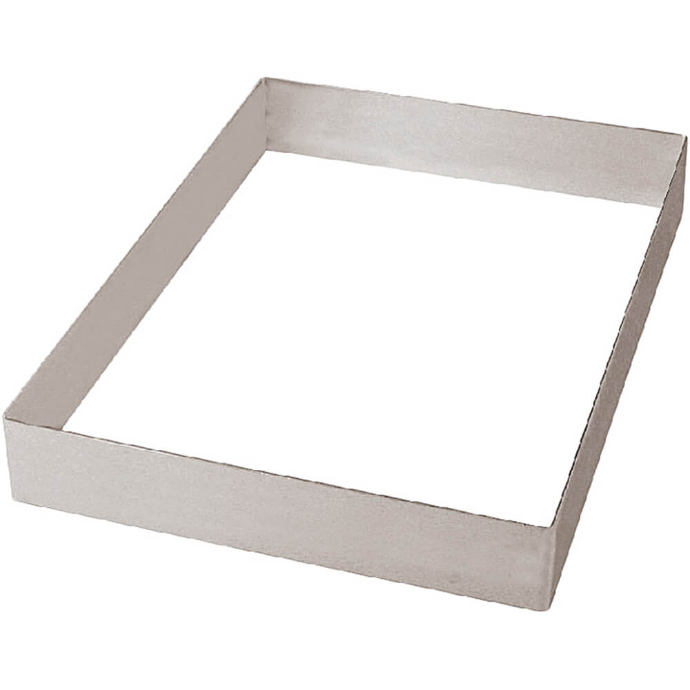 Paderno Stainless Steel Rectangular Cake Frame / Extender, 15.75" X 11.