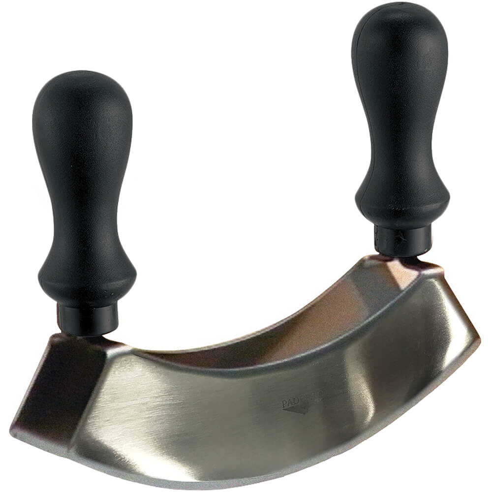 Stainless Steel Double Blade Mezzaluna, 5.5" | 48215-14 | Paderno
