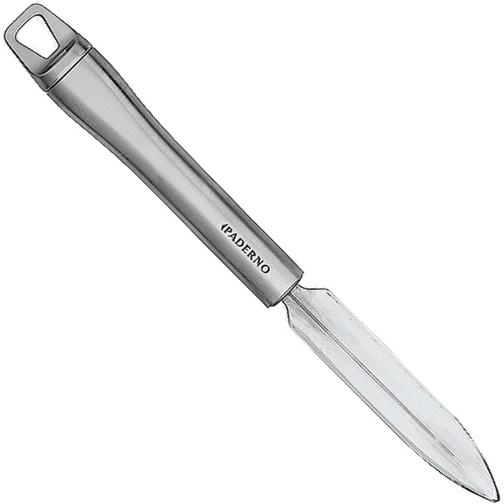 Paderno All Stainless Steel Vshaped Fruit Decorator Knife, 8.88", 4827891