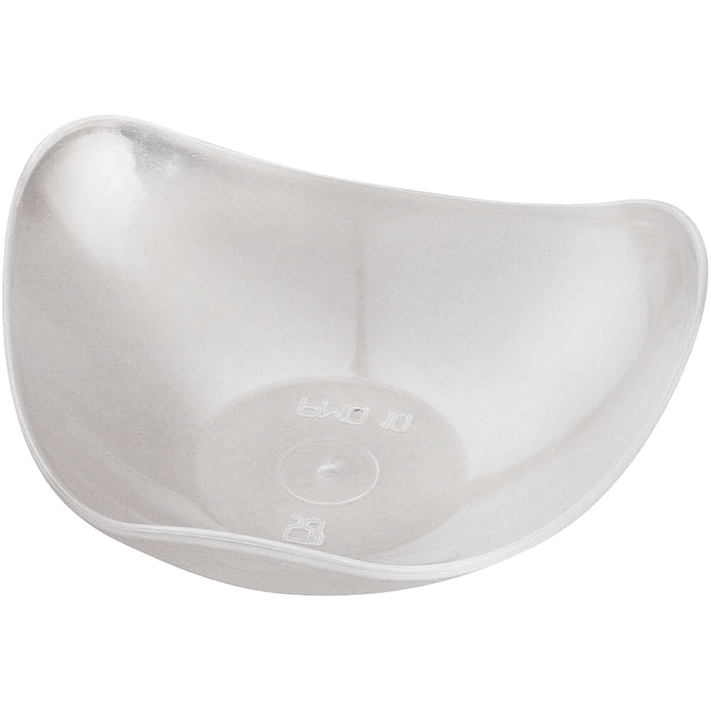 Clear, Plastic Small Triangular Bowls, Bent Edges, 3.38