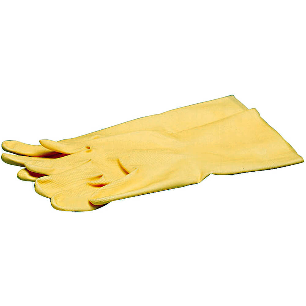 Yellow, Latex Sugar Gloves Pair, Medium 4851608 World Cuisine