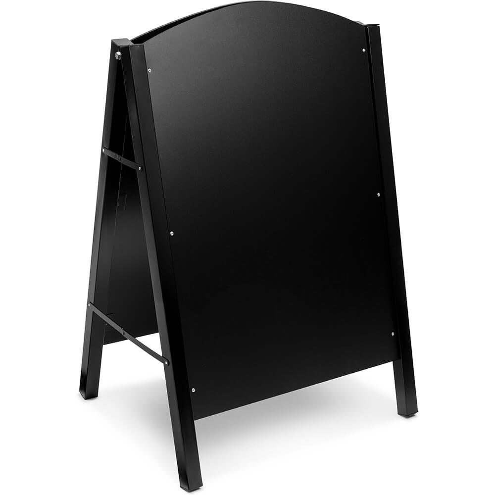 Black, Metal A-Frame Floor Standing Marker MDF Board Sign