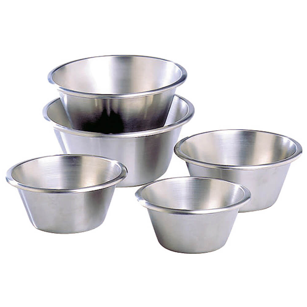 Matfer Bourgeat Stainless Steel, Flat Bottom Mixing Bowl, 1 Qt., 702616