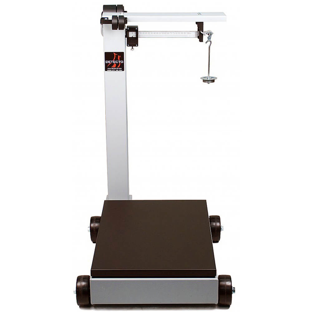 Steel Portable Scale, Mechanical Beam, 19" X 28", 1,000 Lb. 854F100P