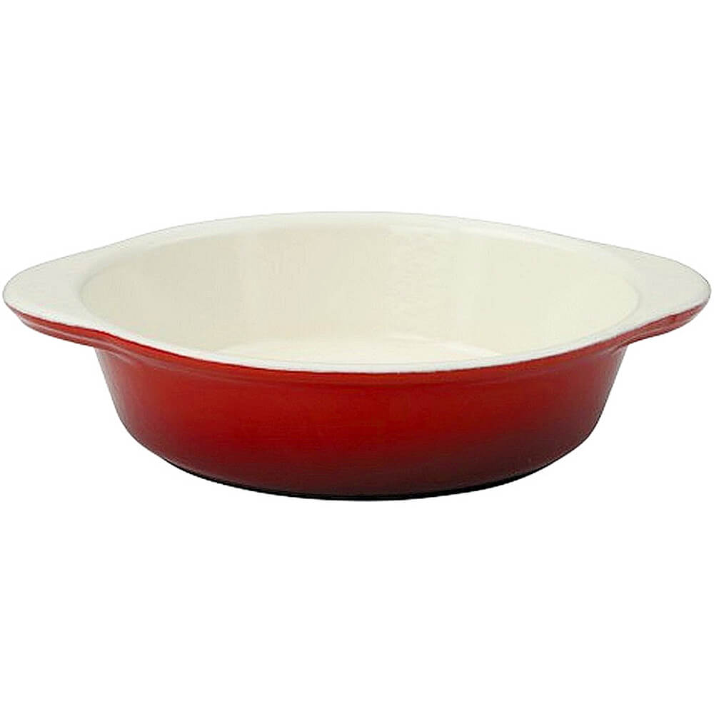 Red, Cast Iron Large Round Casserole Dish, 1.25 Qt | A1736321 | Chasseur