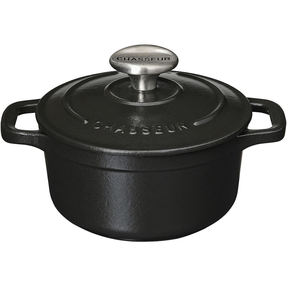 Chasseur Black, Cast Iron Round Dutch Oven, 2 Qt, A1737018
