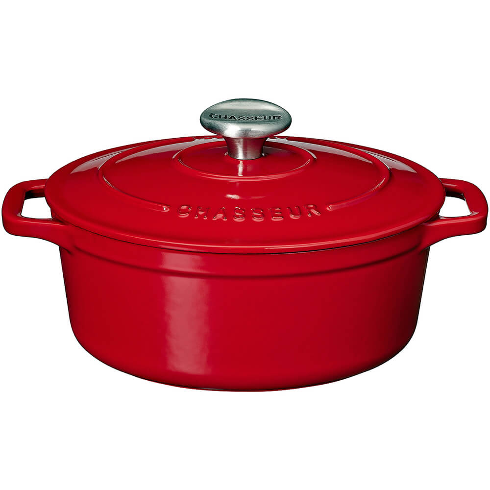 Chasseur Red Cast  Iron  Oval  Dutch  Oven  8 Qt A1737335