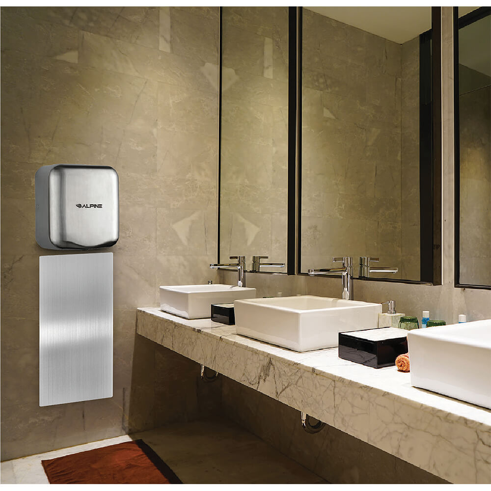 Stainless Steel Hand Dryer Wall Guard 400WALLG Alpine Industries
