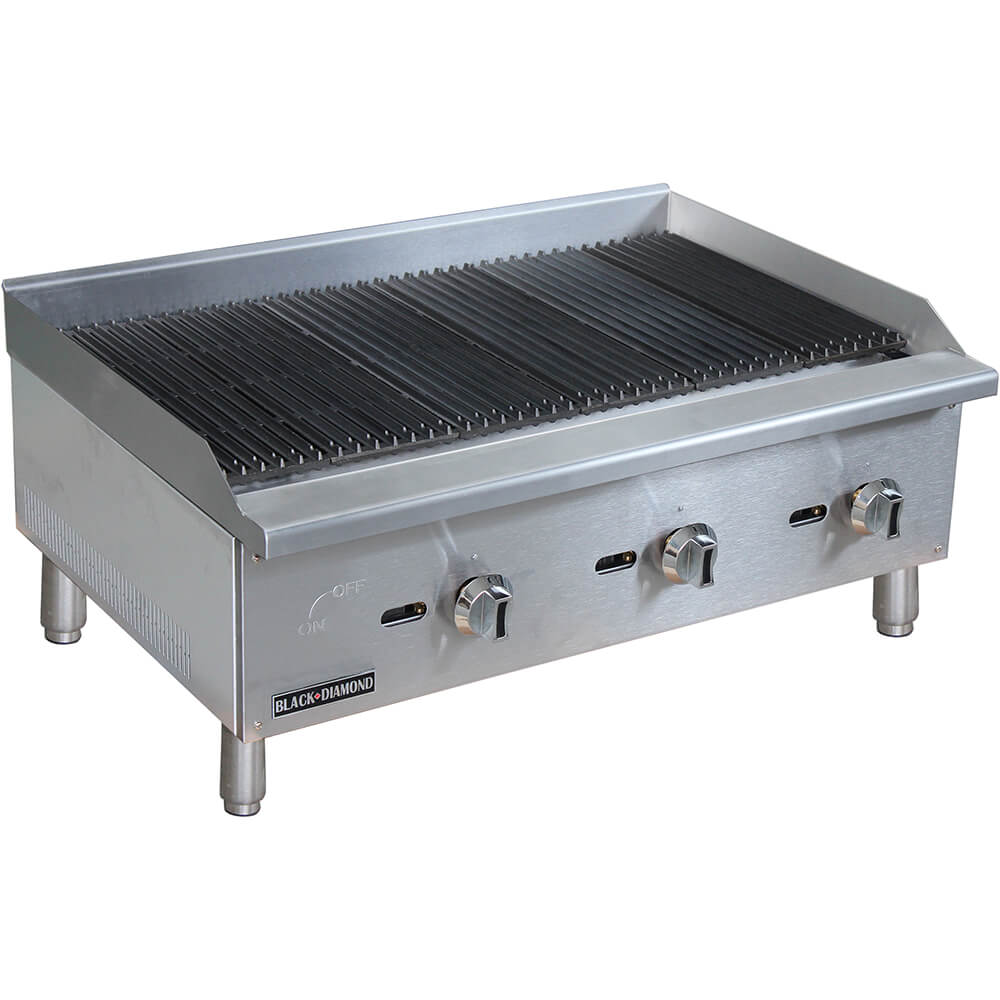 Adcraft Stainless Steel 36 Countertop Char Broil Gas Grill