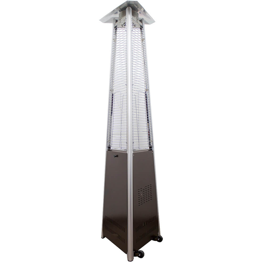 38,000 BTU Outdoor Propane Heater, Gold Hammered Bronze Triangular