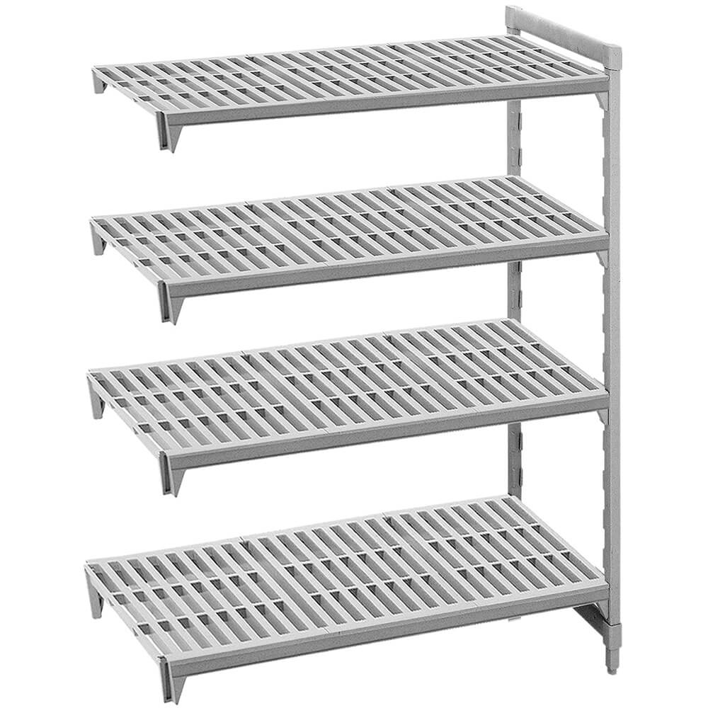 Speckled Gray, Camshelving Add-on Unit, 54" x 24" x 72", 4 Shelves