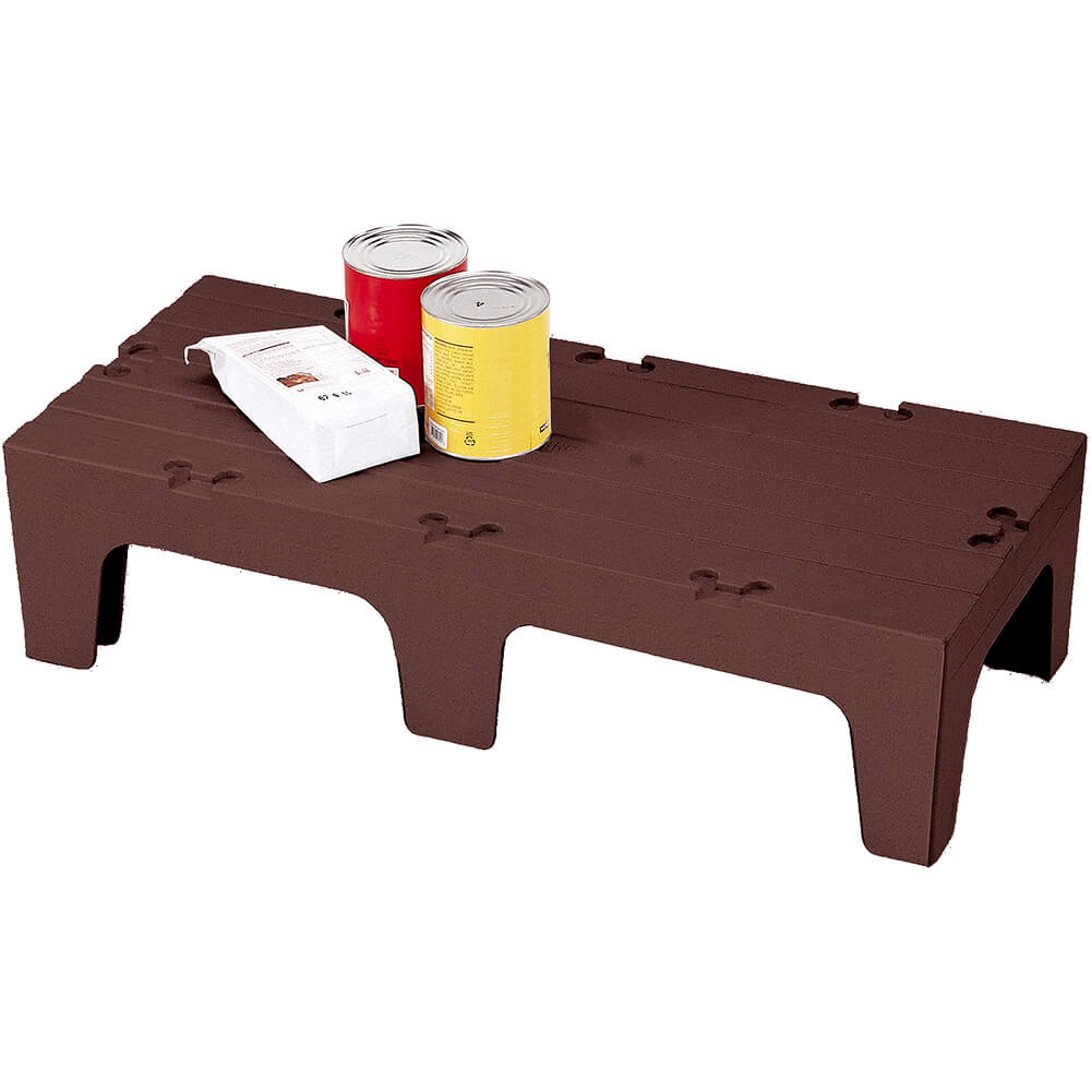 Cambro Dark Brown, 48" SSeries Dunnage Rack, Solid Top, DRS48131