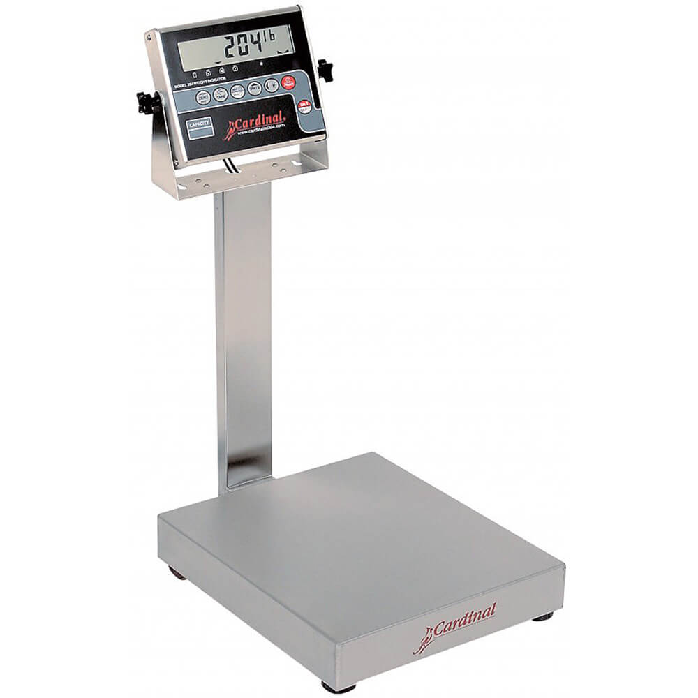 Stainless Steel, Bench Scale, Electronic, 300 Lb. W/ 204 Digital Weight Indicator