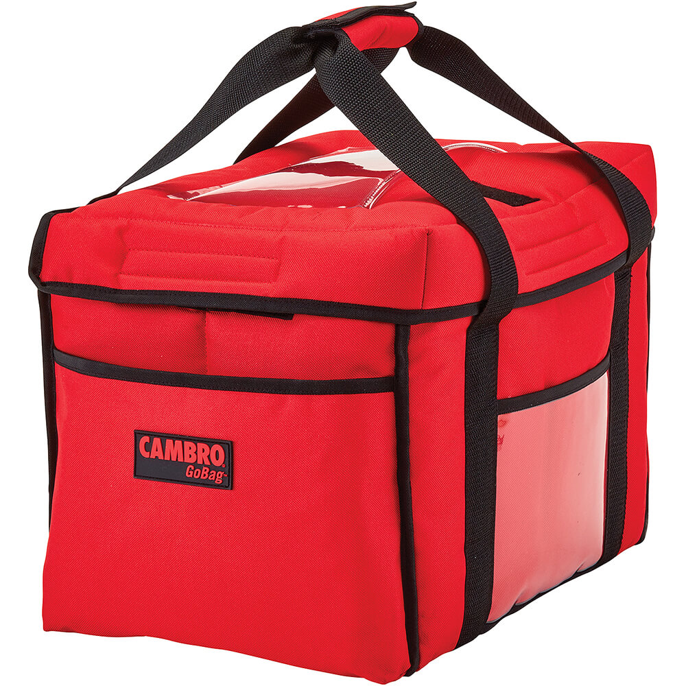Large Drink Carrier Thermal Insulation Food Delivery Bag Lunch Pizza Takeaway 