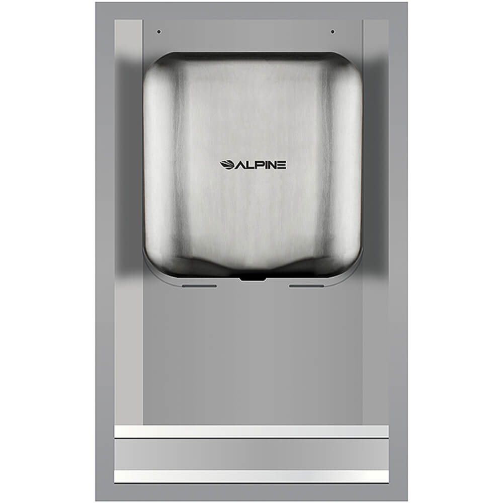 Stainless Steel Hemlock Hand Dryer ADA Compliant Recess Kit 400RECESS Alpine Industries